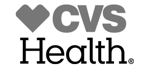 CVS Health logo with a heart symbol, followed by CVS above the word Health in bold font, reflecting a brand that champions corporate wellness and leadership self-care.